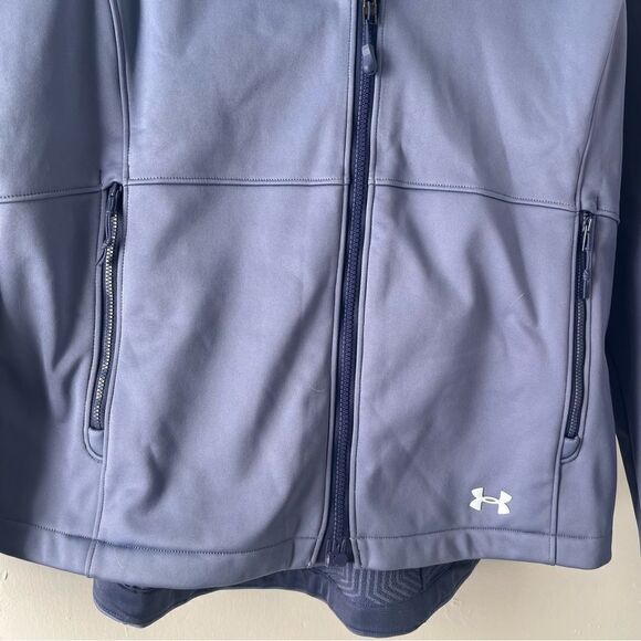Under Armour Cold Infrared Softshell Jacket Steel Blue - Picture 3 of 7